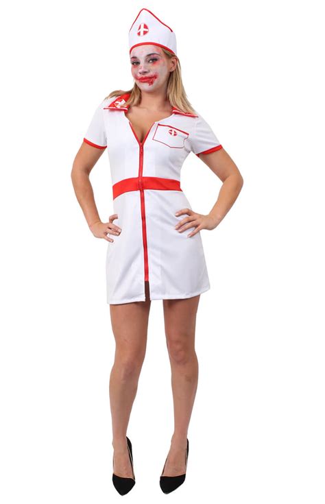 horror nurse outfit|Zombie Hospital Nurse Costume for Halloween .